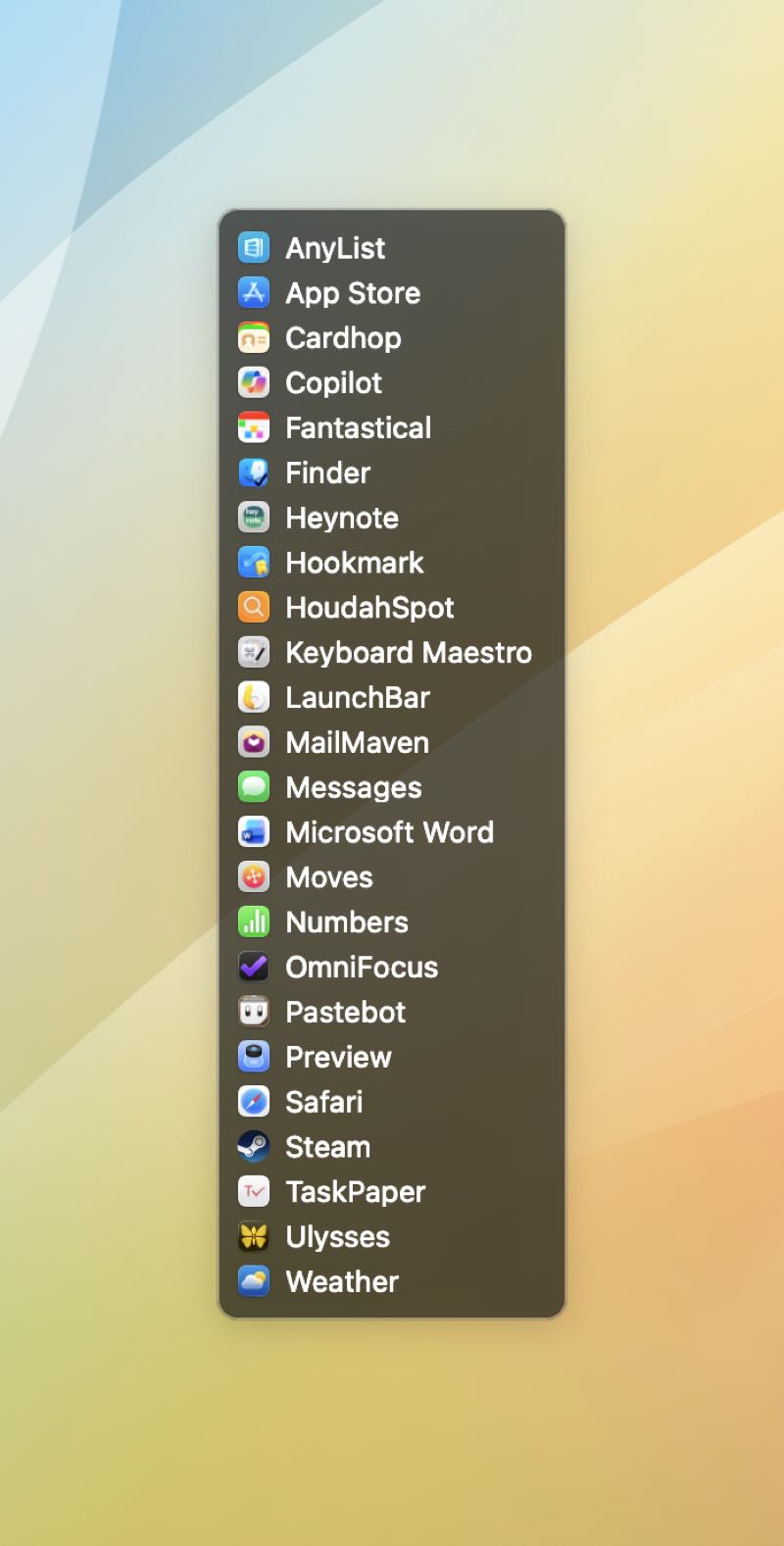 Sunday Serial: Keyboard Maestro’s Classic Mac OS Application Switcher, HeyNote, and PaperTrail–A TaskPaper Client for iOS